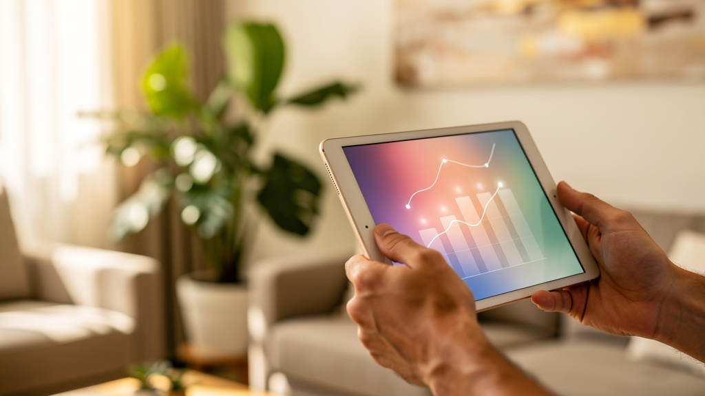 Como usar o simulador de financiamento de imóvel sem errar 1 Pessoa analisando dados em um tablet para realizar uma simulação de financiamento imobiliário residencial