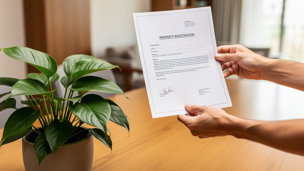 Como conduzir o fechamento de vendas imobiliárias 3 Profissional analisando certidão de matrícula imobiliária em escritório de atendimento
