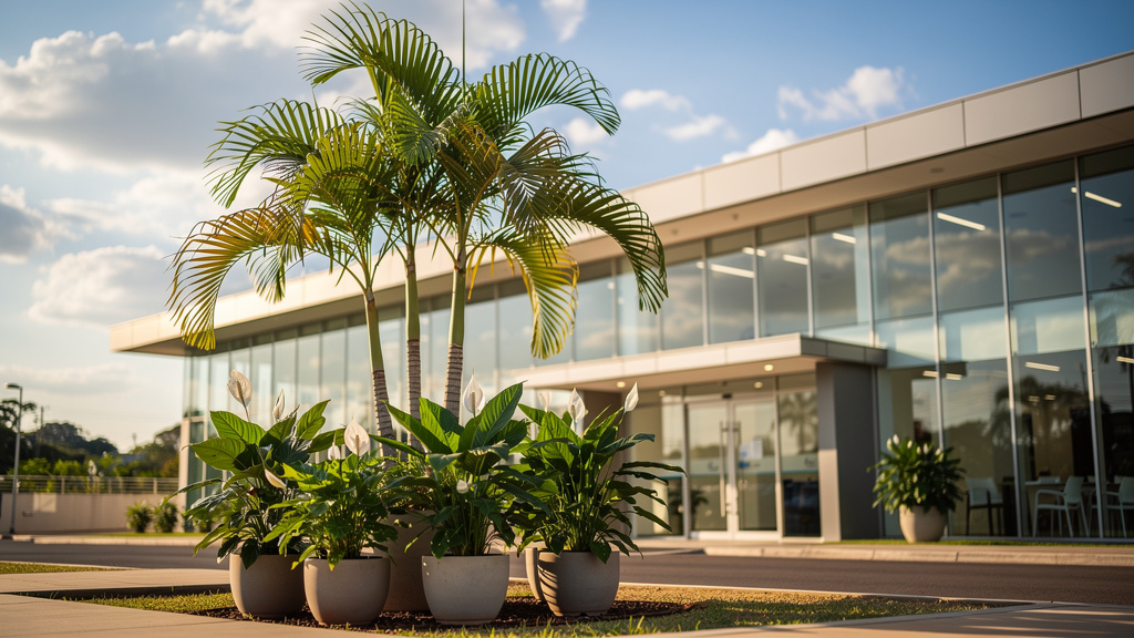 Como funciona o refinanciamento de imóvel para investidores 3 Fachada de cartório de registro de imóveis moderno em Goiânia com placas oficiais visíveis.