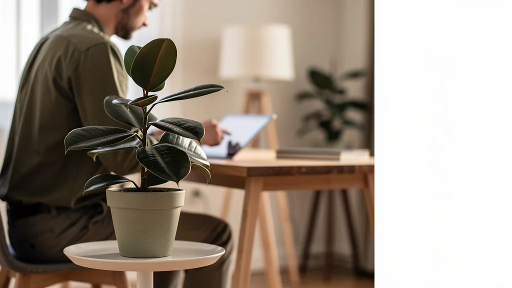 Como amortizar financiamento imobiliário para pagar menos 2 Trabalhador analisando extrato do FGTS em tablet para planejar o abatimento de juros habitacionais.